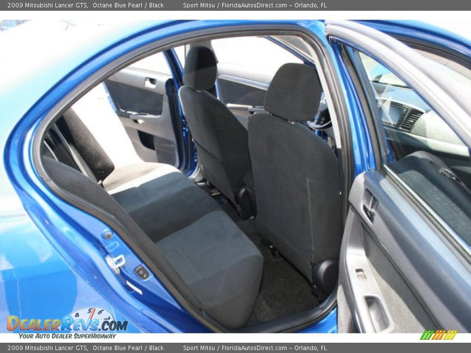 2009 Mitsubishi Lancer GTS Octane Blue Pearl / Black Photo #10