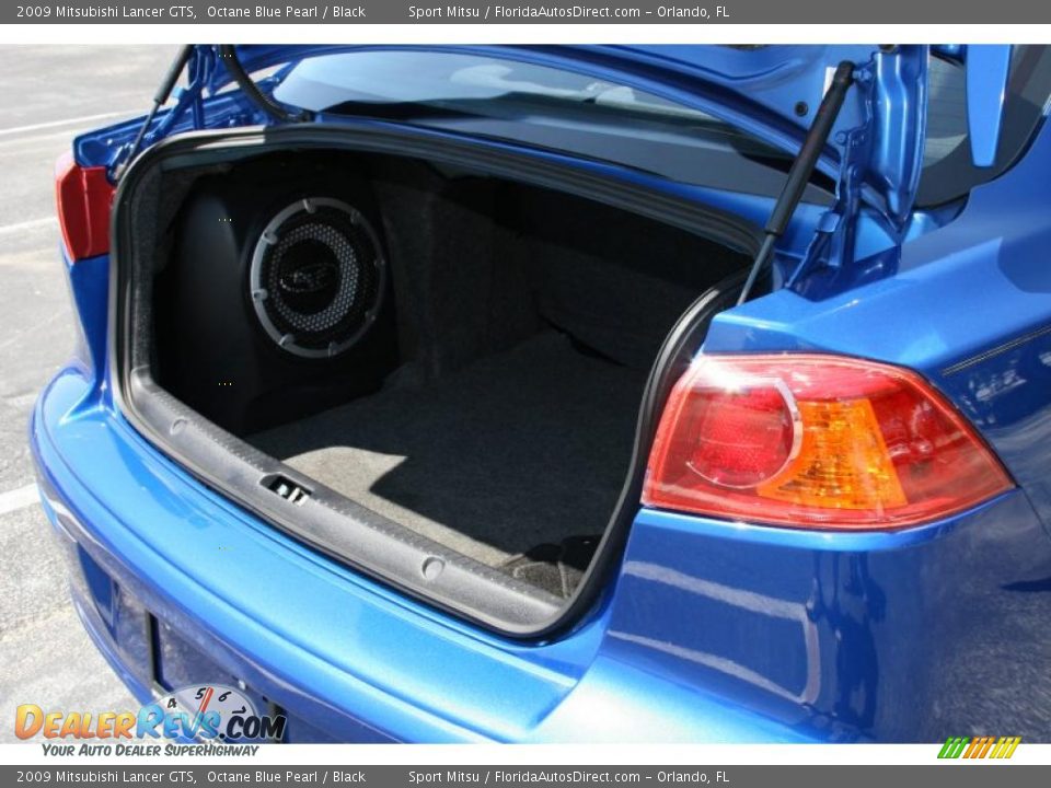 2009 Mitsubishi Lancer GTS Octane Blue Pearl / Black Photo #11