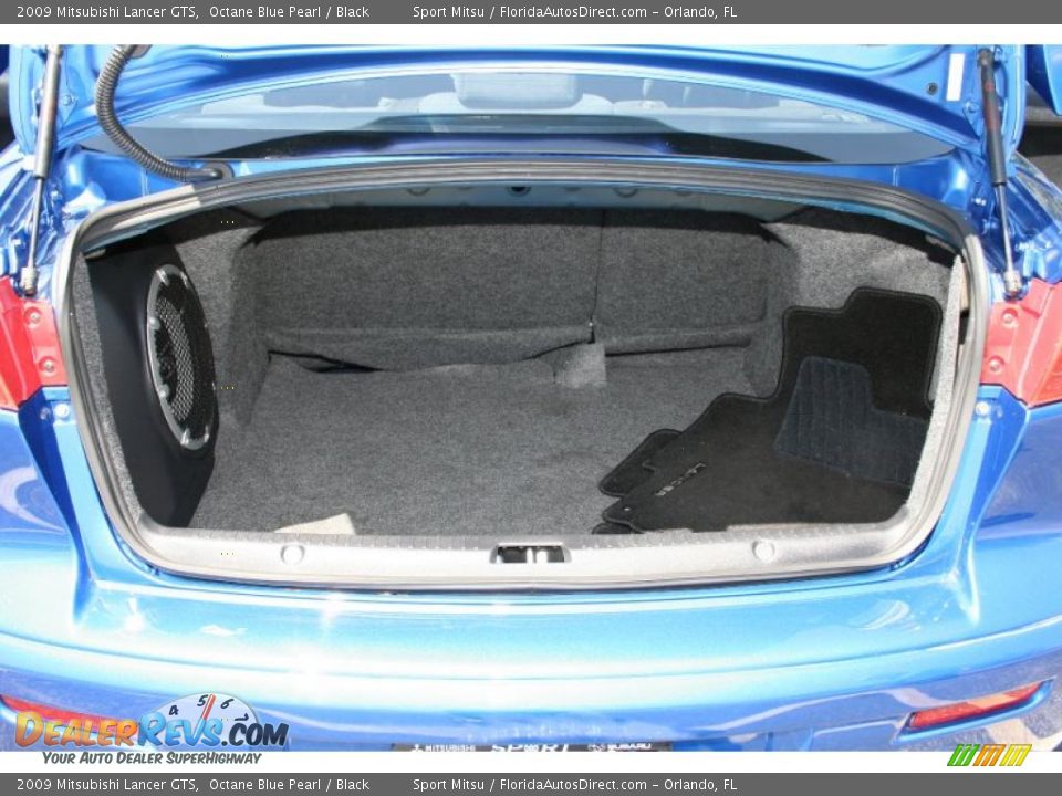 2009 Mitsubishi Lancer GTS Octane Blue Pearl / Black Photo #12