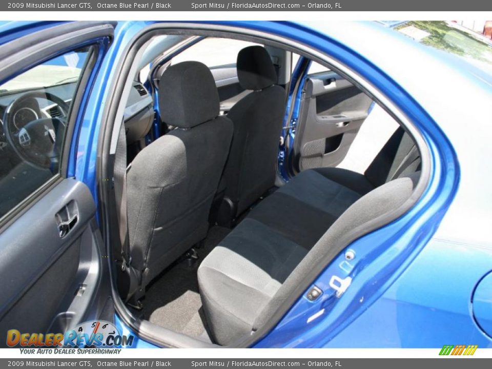2009 Mitsubishi Lancer GTS Octane Blue Pearl / Black Photo #13