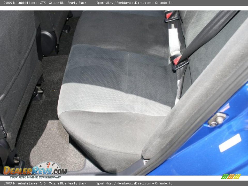 2009 Mitsubishi Lancer GTS Octane Blue Pearl / Black Photo #17