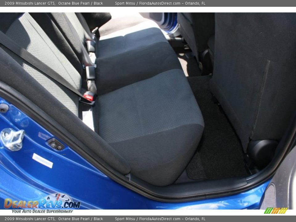 2009 Mitsubishi Lancer GTS Octane Blue Pearl / Black Photo #18