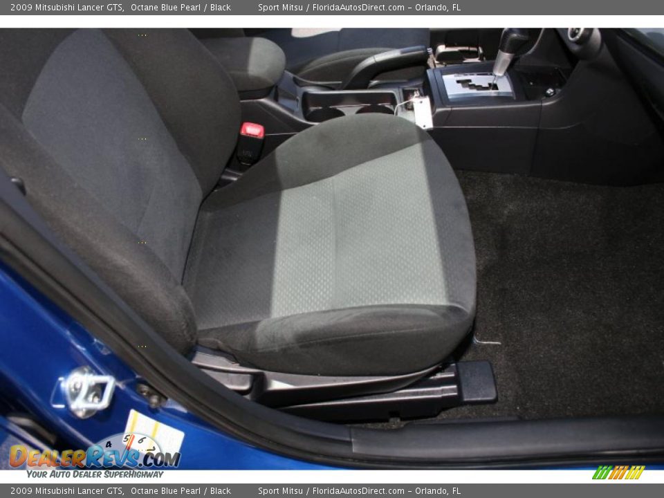 2009 Mitsubishi Lancer GTS Octane Blue Pearl / Black Photo #19