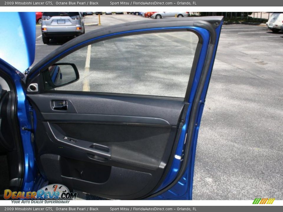 2009 Mitsubishi Lancer GTS Octane Blue Pearl / Black Photo #20