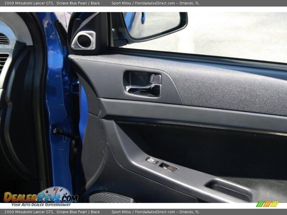 2009 Mitsubishi Lancer GTS Octane Blue Pearl / Black Photo #21