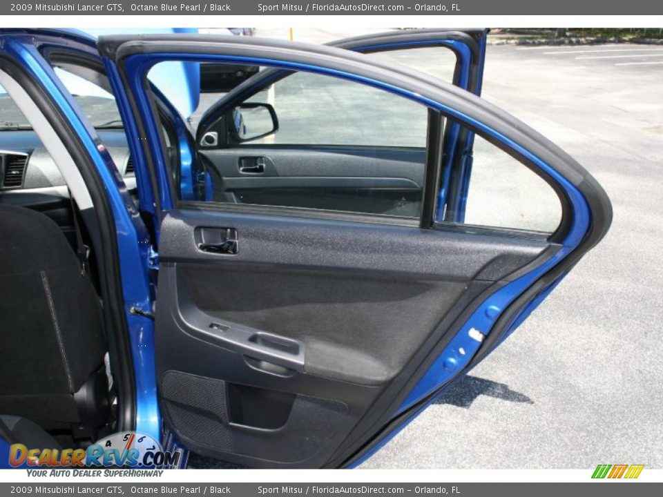 2009 Mitsubishi Lancer GTS Octane Blue Pearl / Black Photo #22