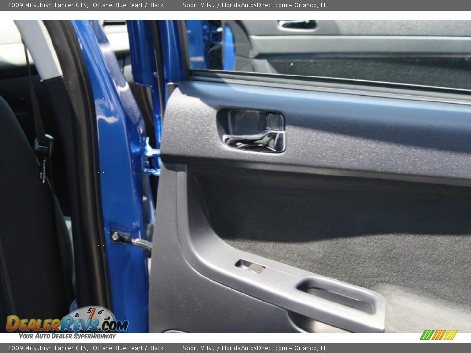 2009 Mitsubishi Lancer GTS Octane Blue Pearl / Black Photo #23