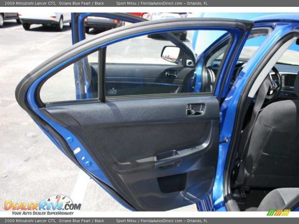 2009 Mitsubishi Lancer GTS Octane Blue Pearl / Black Photo #24