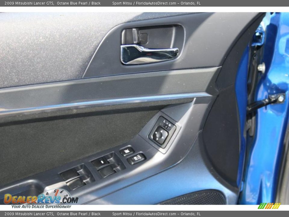 2009 Mitsubishi Lancer GTS Octane Blue Pearl / Black Photo #27
