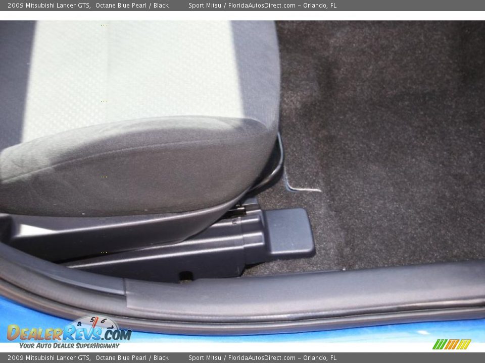 2009 Mitsubishi Lancer GTS Octane Blue Pearl / Black Photo #33
