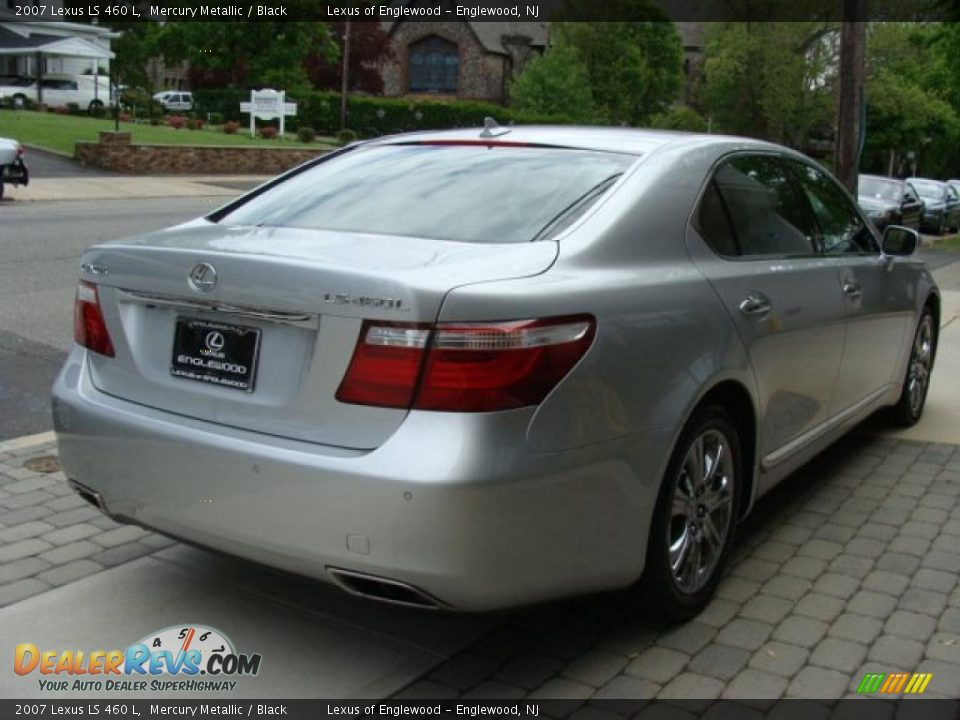 2007 Lexus LS 460 L Mercury Metallic / Black Photo #4