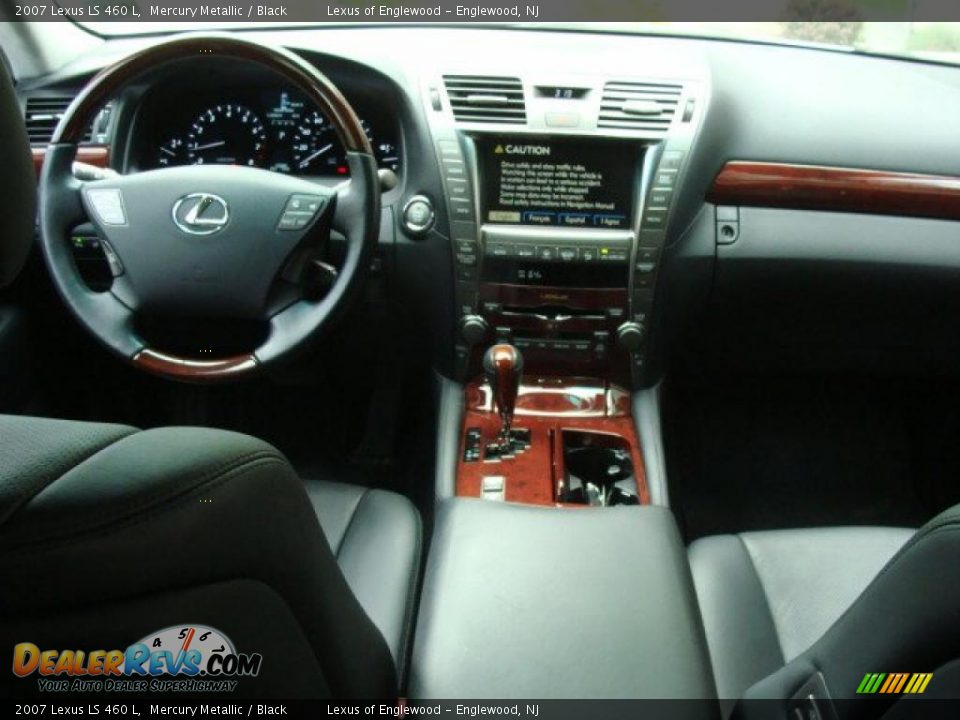 2007 Lexus LS 460 L Mercury Metallic / Black Photo #9