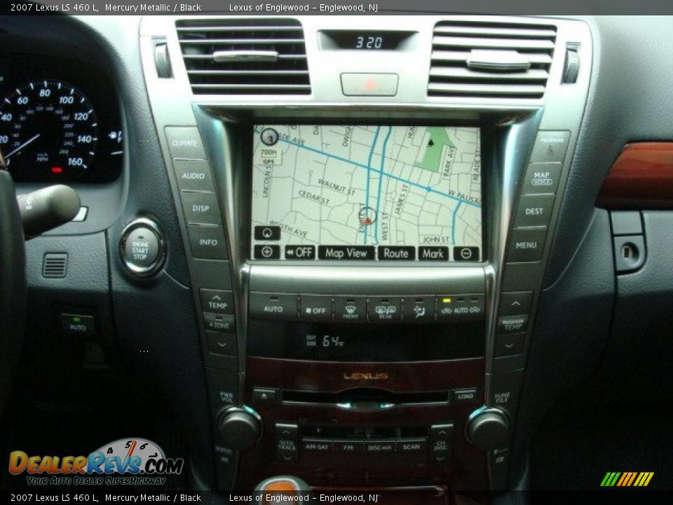 2007 Lexus LS 460 L Mercury Metallic / Black Photo #11