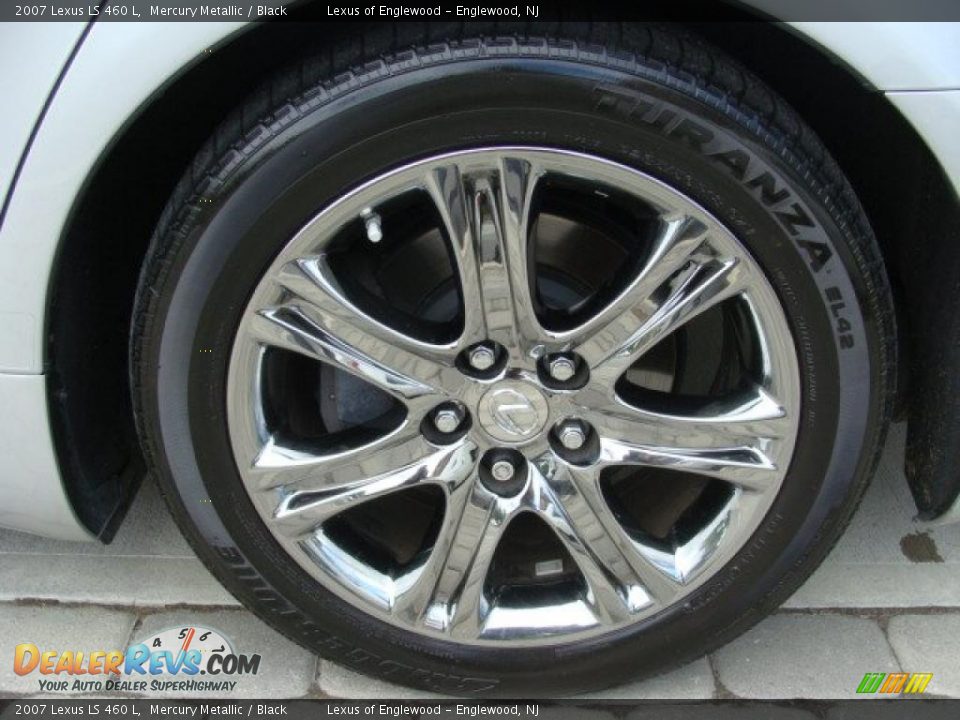 2007 Lexus LS 460 L Mercury Metallic / Black Photo #14