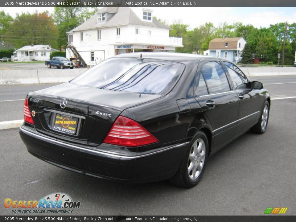 2005 Mercedes-Benz S 500 4Matic Sedan Black / Charcoal Photo #3