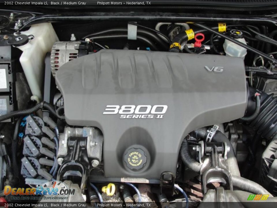 2002 Chevrolet Impala LS Black / Medium Gray Photo #19