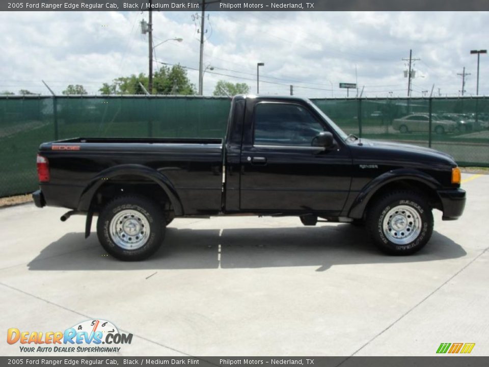 2005 Ford Ranger Edge Regular Cab Black / Medium Dark Flint Photo #2