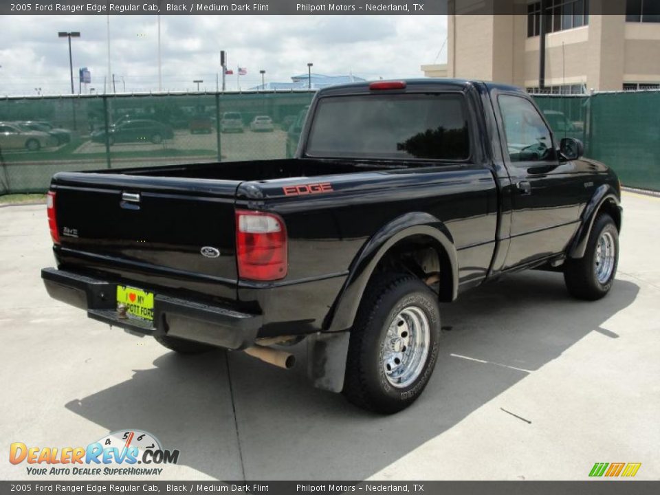 2005 Ford Ranger Edge Regular Cab Black / Medium Dark Flint Photo #3