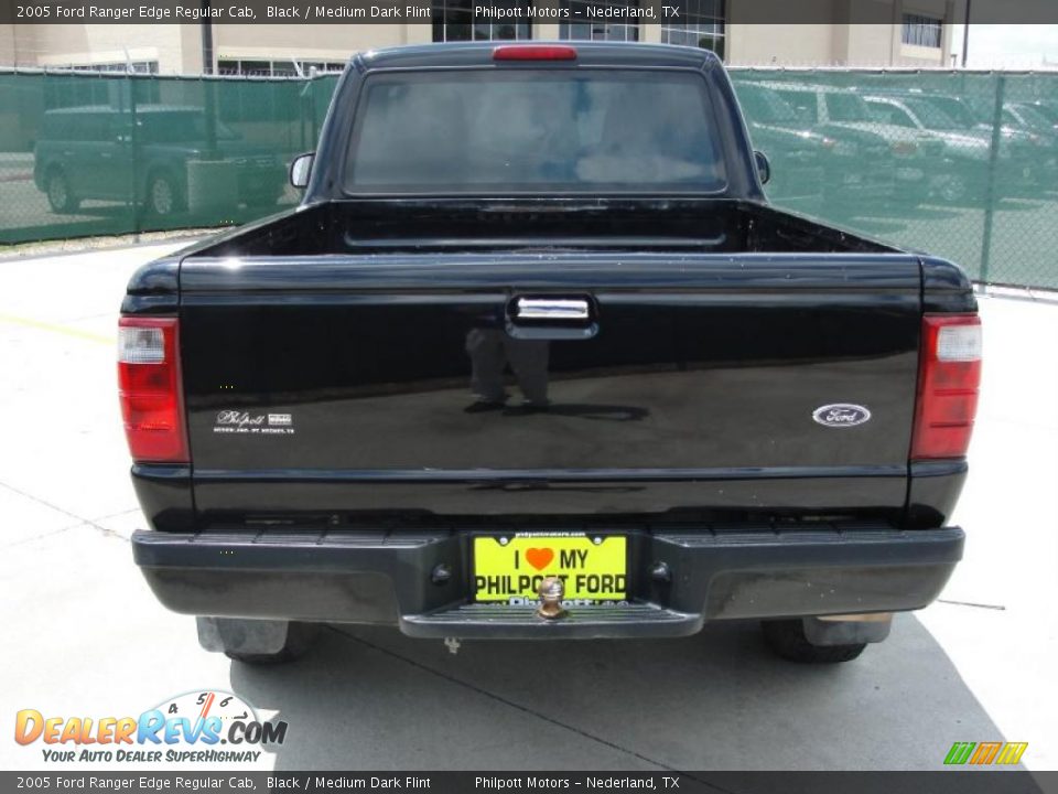 2005 Ford Ranger Edge Regular Cab Black / Medium Dark Flint Photo #4