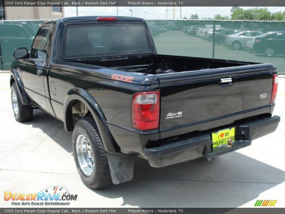 2005 Ford Ranger Edge Regular Cab Black / Medium Dark Flint Photo #5