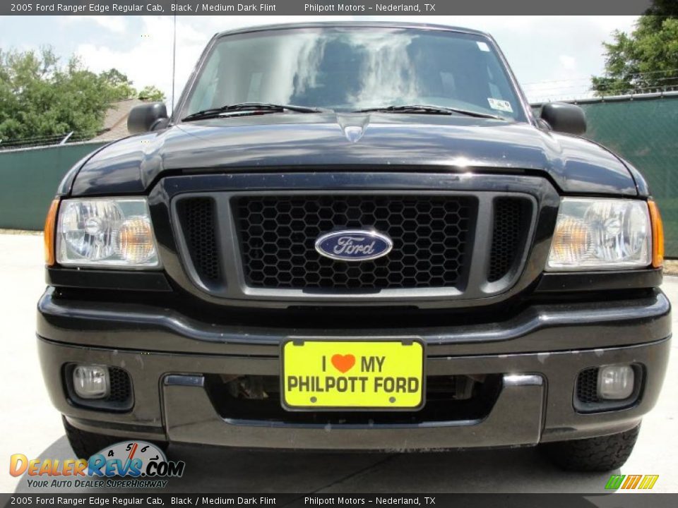 2005 Ford Ranger Edge Regular Cab Black / Medium Dark Flint Photo #9