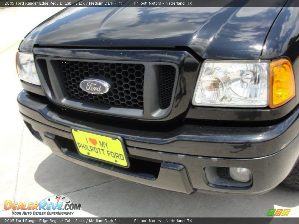 2005 Ford Ranger Edge Regular Cab Black / Medium Dark Flint Photo #12
