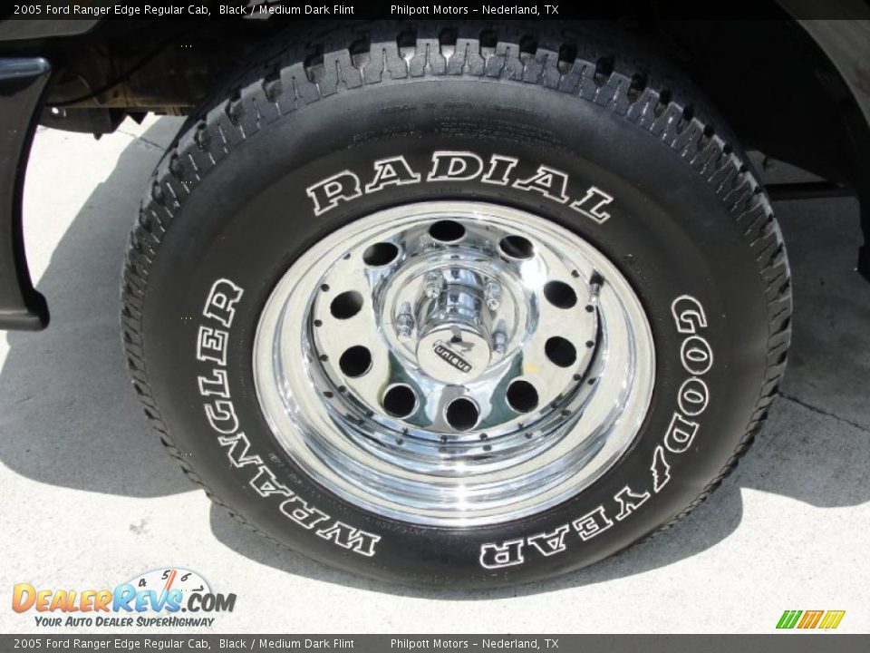 2005 Ford Ranger Edge Regular Cab Black / Medium Dark Flint Photo #14