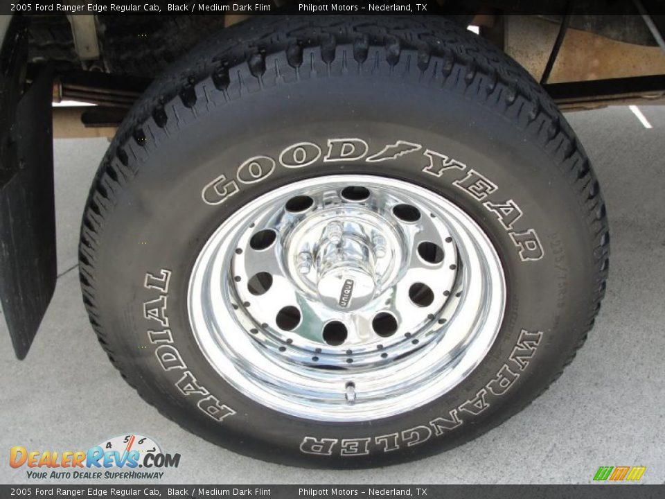 2005 Ford Ranger Edge Regular Cab Black / Medium Dark Flint Photo #16