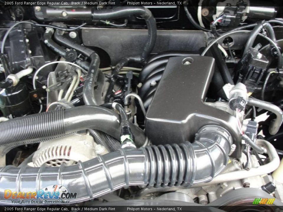 2005 Ford Ranger Edge Regular Cab Black / Medium Dark Flint Photo #24