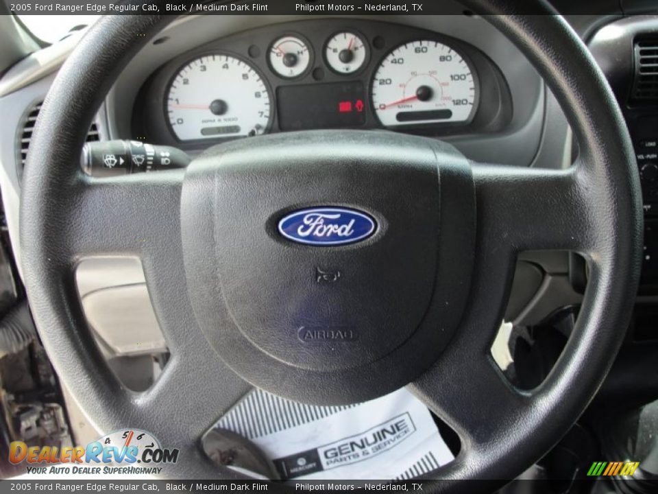 2005 Ford Ranger Edge Regular Cab Black / Medium Dark Flint Photo #36