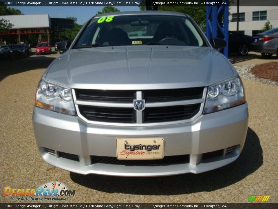 2008 Dodge Avenger SE Bright Silver Metallic / Dark Slate Gray/Light Slate Gray Photo #8