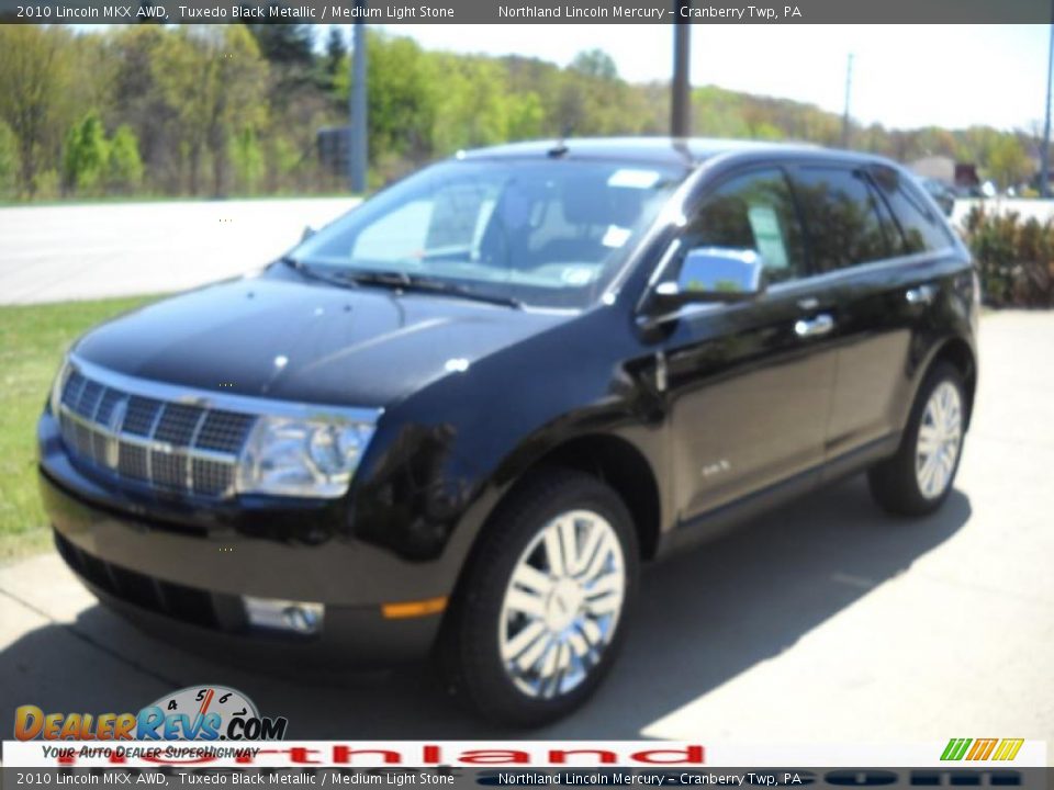2010 Lincoln MKX AWD Tuxedo Black Metallic / Medium Light Stone Photo #12