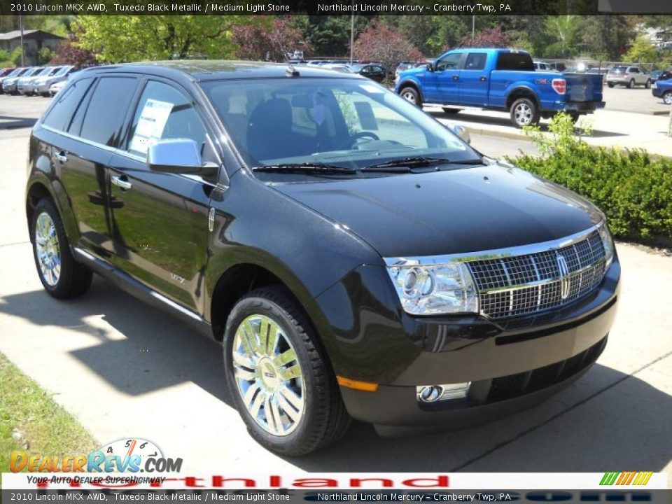 2010 Lincoln MKX AWD Tuxedo Black Metallic / Medium Light Stone Photo #14