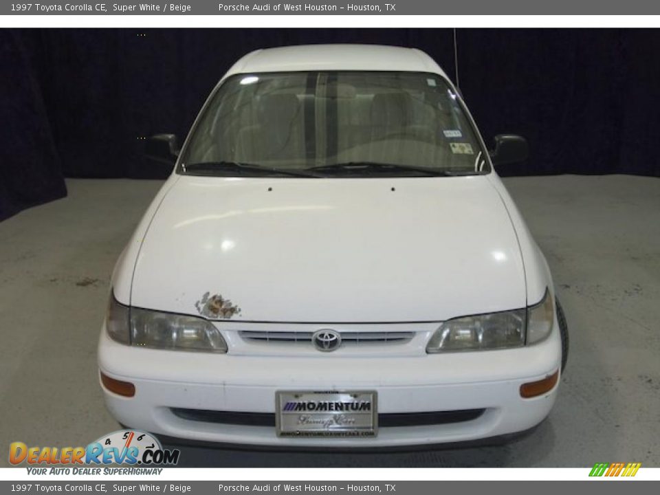 1997 Toyota Corolla CE Super White / Beige Photo #13