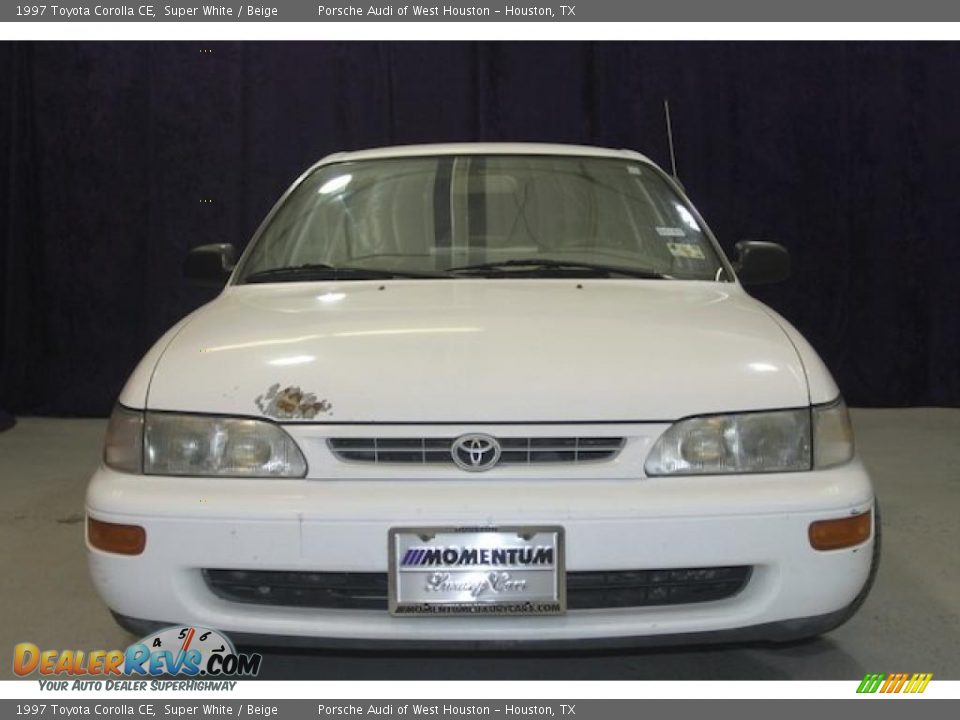 1997 Toyota Corolla CE Super White / Beige Photo #14