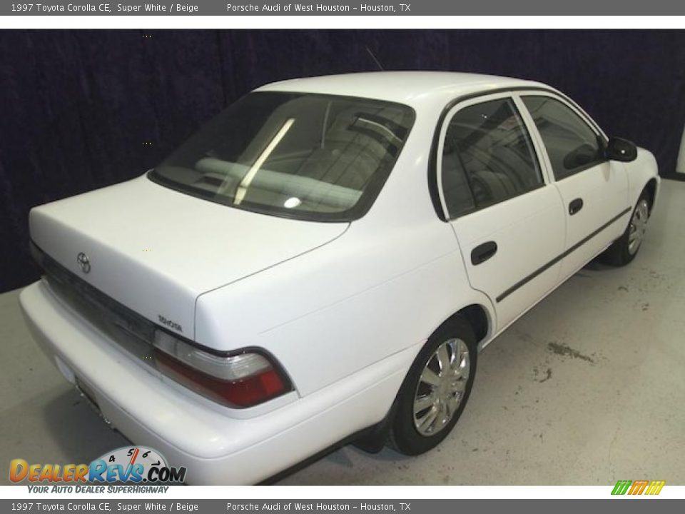 1997 Toyota Corolla CE Super White / Beige Photo #15