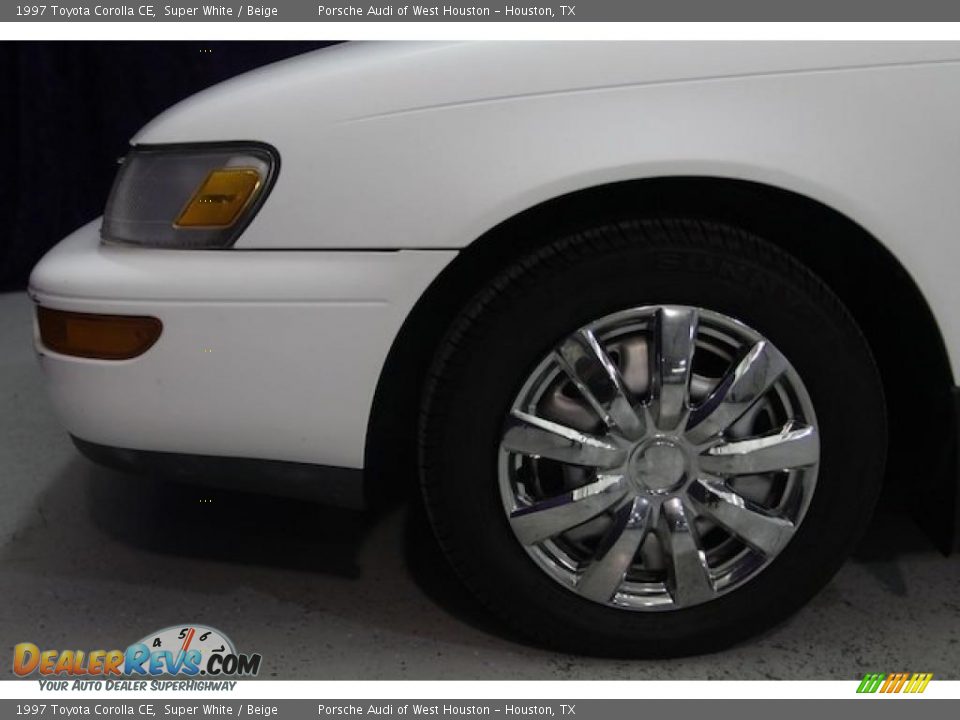 1997 Toyota Corolla CE Super White / Beige Photo #16