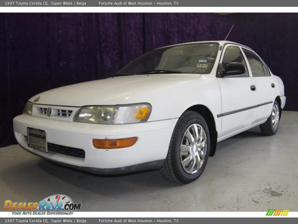 1997 Toyota Corolla CE Super White / Beige Photo #19