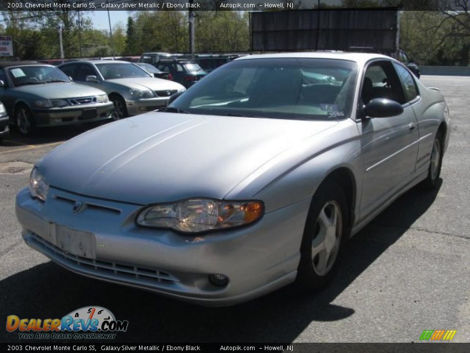 2003 Chevrolet Monte Carlo SS Galaxy Silver Metallic / Ebony Black Photo #3