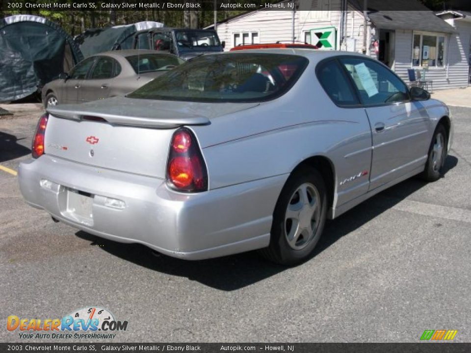 2003 Chevrolet Monte Carlo SS Galaxy Silver Metallic / Ebony Black Photo #5