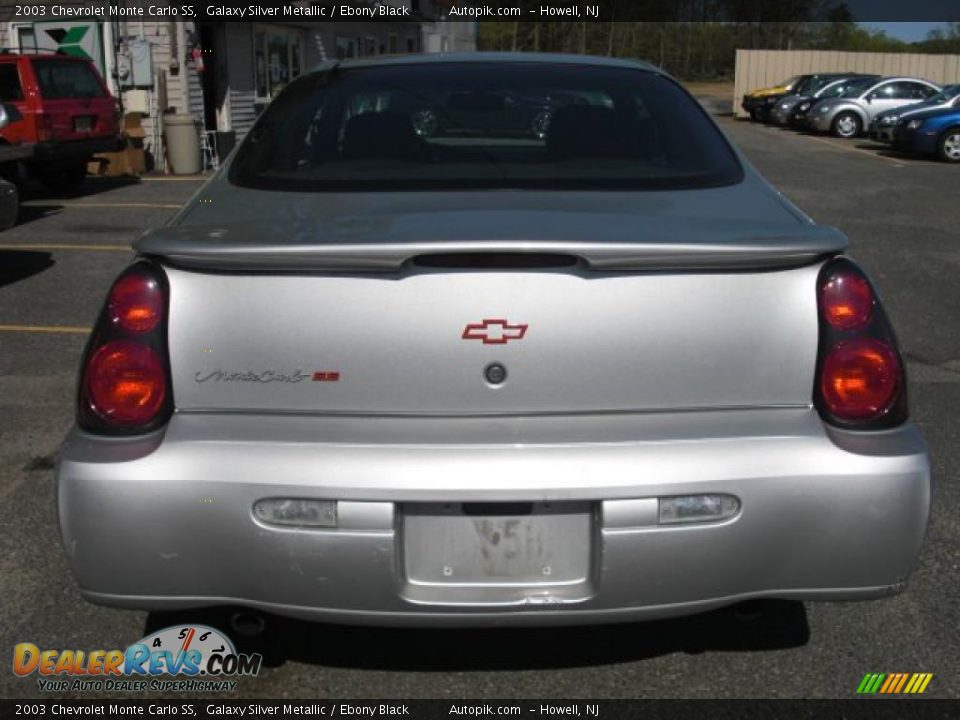 2003 Chevrolet Monte Carlo SS Galaxy Silver Metallic / Ebony Black Photo #6