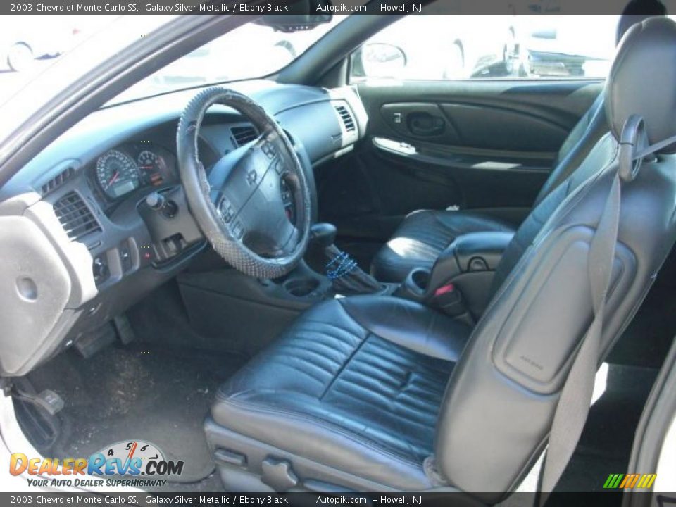 2003 Chevrolet Monte Carlo SS Galaxy Silver Metallic / Ebony Black Photo #9
