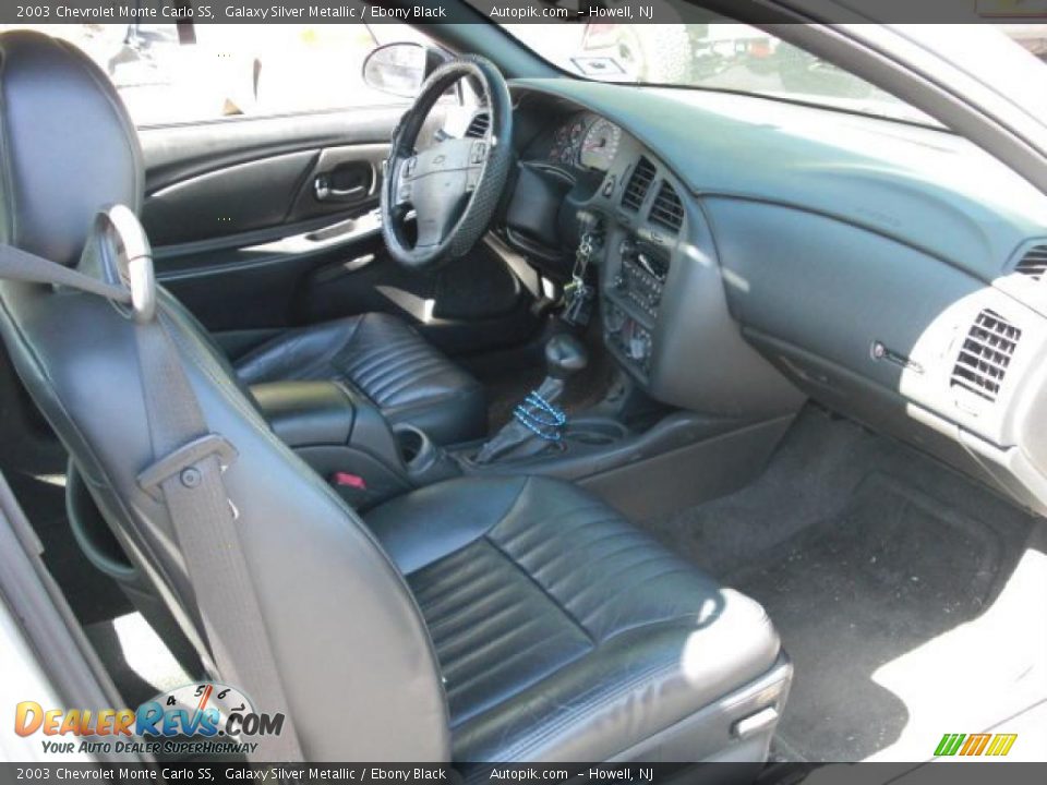 2003 Chevrolet Monte Carlo SS Galaxy Silver Metallic / Ebony Black Photo #10