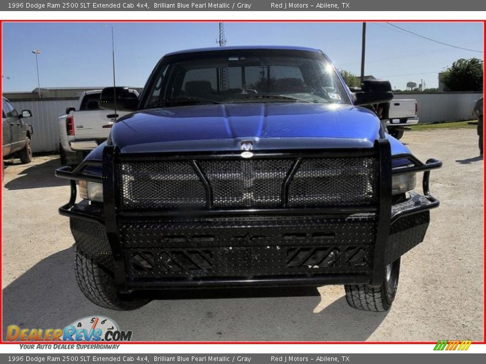 1996 Dodge Ram 2500 SLT Extended Cab 4x4 Brilliant Blue Pearl Metallic / Gray Photo #8