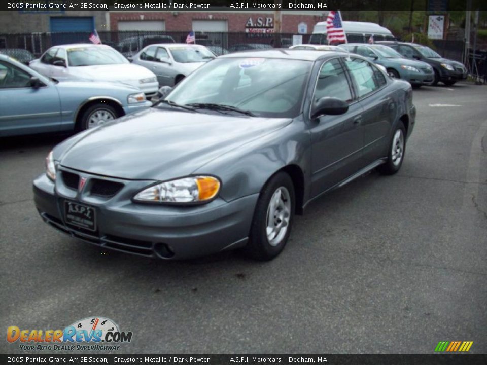 2005 Pontiac Grand Am SE Sedan Graystone Metallic / Dark Pewter Photo #1