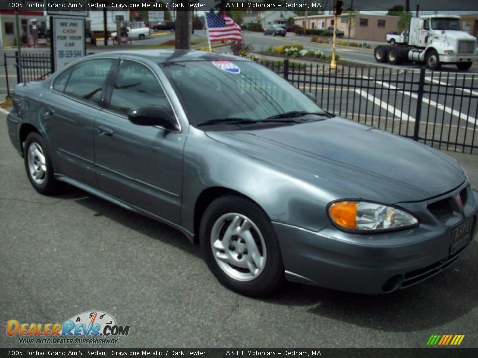 2005 Pontiac Grand Am SE Sedan Graystone Metallic / Dark Pewter Photo #7