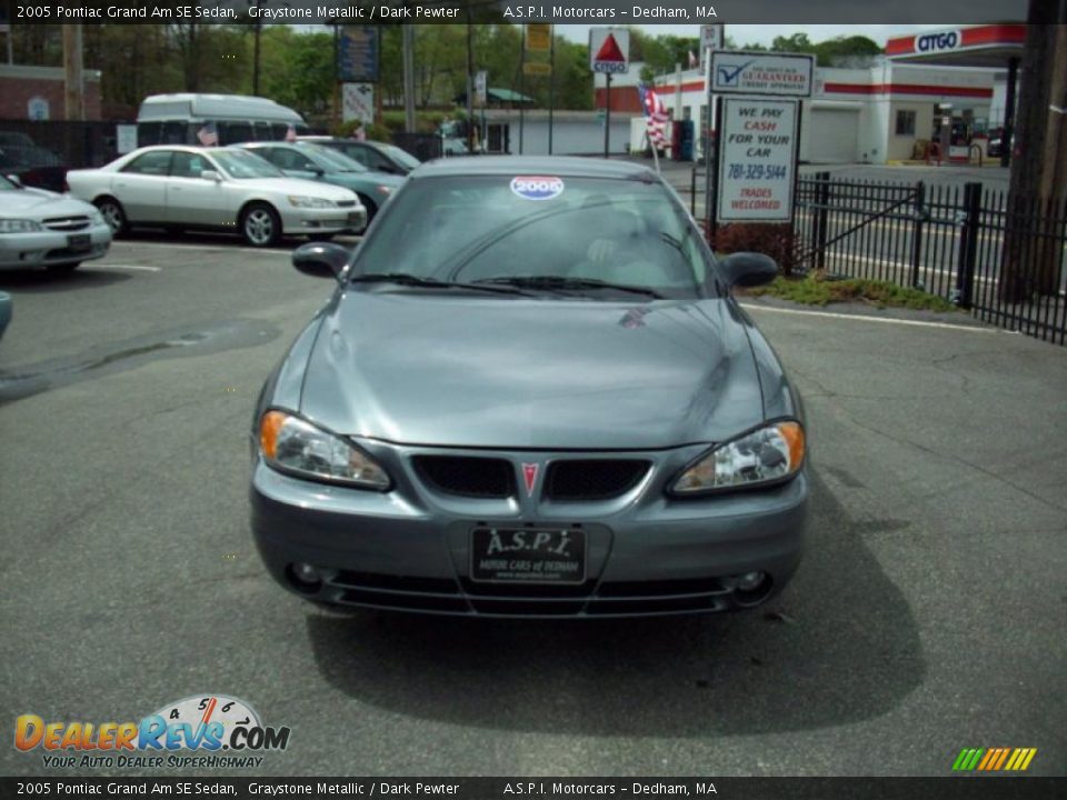 2005 Pontiac Grand Am SE Sedan Graystone Metallic / Dark Pewter Photo #8