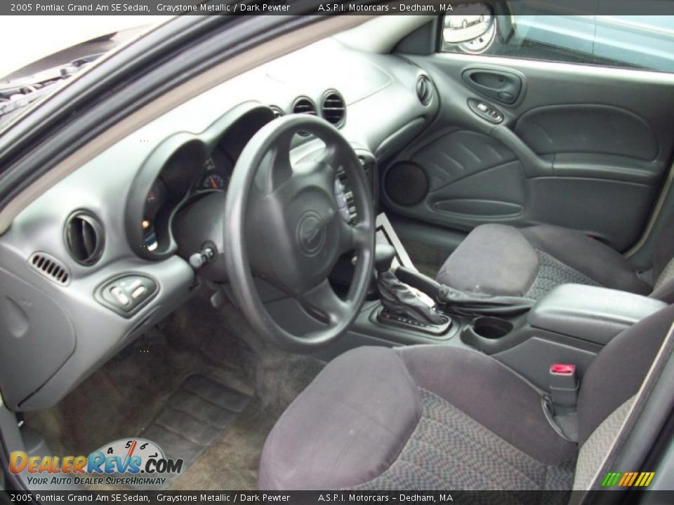 2005 Pontiac Grand Am SE Sedan Graystone Metallic / Dark Pewter Photo #10