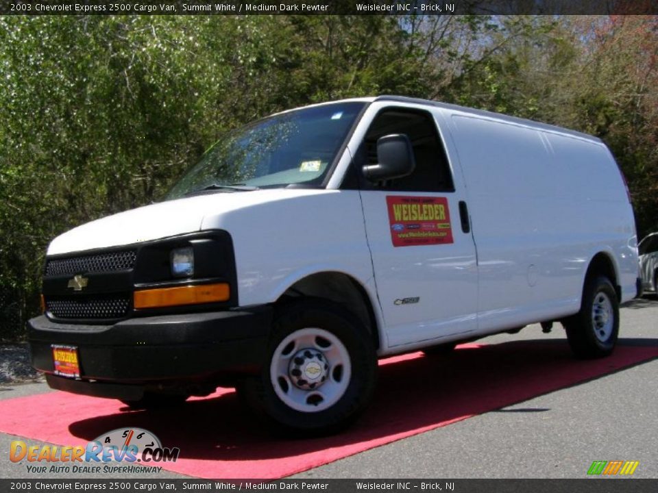 2003 Chevrolet Express 2500 Cargo Van Summit White / Medium Dark Pewter Photo #1