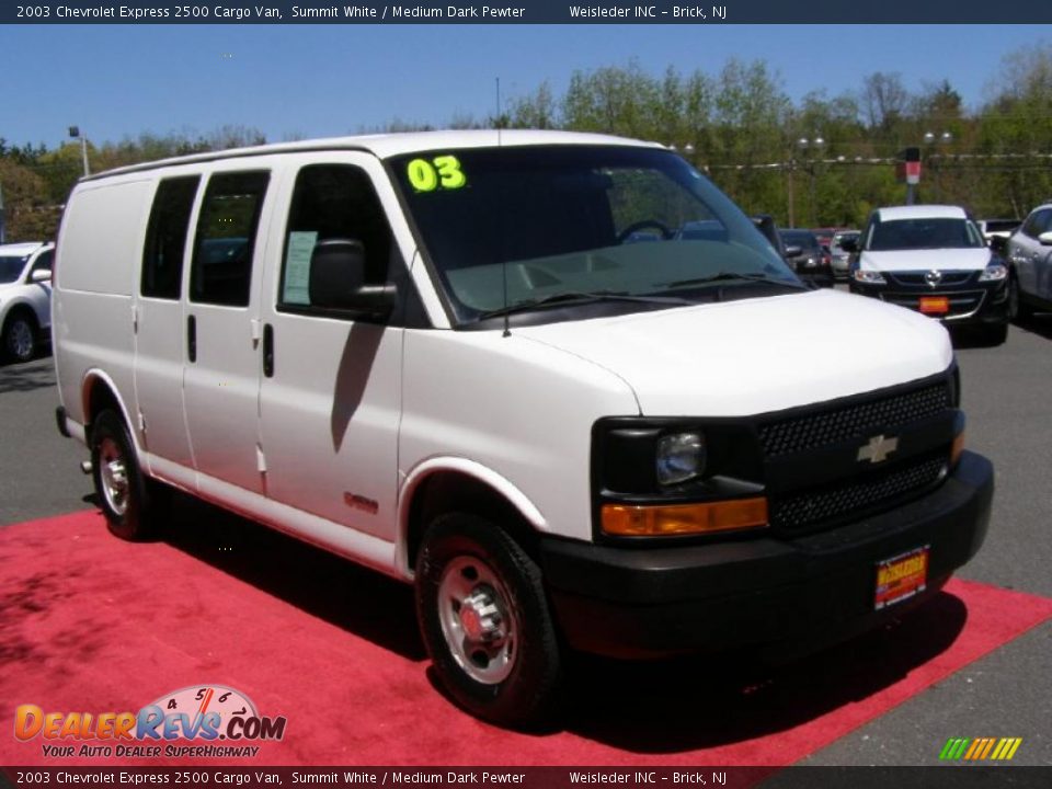 2003 Chevrolet Express 2500 Cargo Van Summit White / Medium Dark Pewter Photo #5